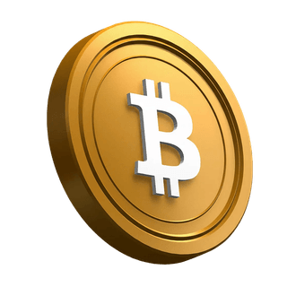 Mince Bitcoin (BTC) nakloněná v designu úvodní sekce